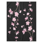 Cherry Blossom - zwart Tafelkleed (Voorkant)