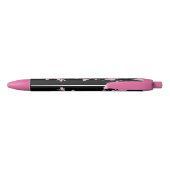 Cherry Blossom - zwart Zwarte Inkt Pen (Achterkant)