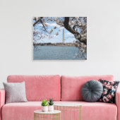 CHERRY BLOSSOMS #1 OP CANVAS 20 "x 16" Afdruk (Insitu (Woonkamer))