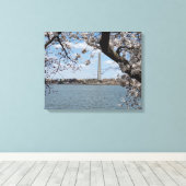 CHERRY BLOSSOMS #1 OP CANVAS 20 "x 16" Afdruk (Insitu (Houten vloer))