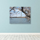 CHERRY BLOSSOMS #1 OP CANVAS 20 "x 16" Afdruk (Insitu (Houten vloer))