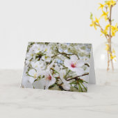 Cherry Blossoms 5 Sympathy Card Kaart (Gele Bloem)