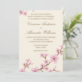 CHERRY BLOSSOMS | AFBEELDINGSINVITATIE KAART (Staand voorkant)