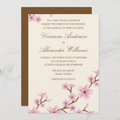 CHERRY BLOSSOMS | AFBEELDINGSINVITATIE KAART (Voorkant / Achterkant)