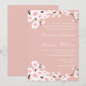 CHERRY BLOSSOMS | AFBEELDINGSINVITATIE KAART (Voorkant / Achterkant)