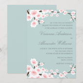 CHERRY BLOSSOMS | AFBEELDINGSINVITATIE KAART (Voorkant / Achterkant)