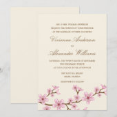 CHERRY BLOSSOMS | AFBEELDINGSINVITATIE KAART (Voorkant / Achterkant)