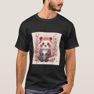 Cherry Blossoms And Red Pandas Perfect Pair For T-shirt
