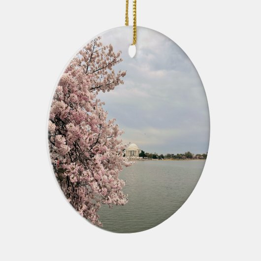 Cherry Blossoms at the Tidal Basin Keramisch Ornament (Rechts)