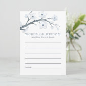 Cherry Blossoms Baby shower Advies voor Moeder Kaart (Staand voorkant)