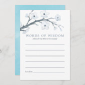 Cherry Blossoms Baby shower Advies voor Moeder Kaart (Voorkant / Achterkant)