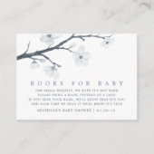 Cherry Blossoms Bloemen Baby shower Boek Aanvraag Informatiekaartje (Voorkant)