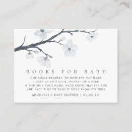Cherry Blossoms Bloemen Baby shower Boek Aanvraag Informatiekaartje
