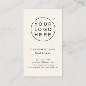 Cherry Blossoms Bloemen Visitekaartje met Logo (Achterkant)