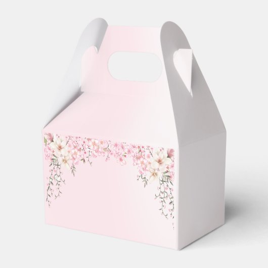 Cherry Blossoms Bloemen Zoet Zestien Verjaardag Bedankdoosjes (Achterkant)