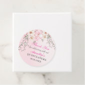 Cherry Blossoms Bloemen Zoet Zestien Verjaardag Bedankjes Labels (In situ)