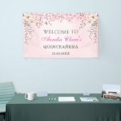 Cherry Blossoms Bloemen Zoet Zestien Verjaardag Spandoek (Beurs)