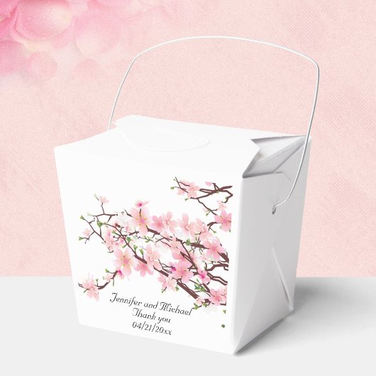 Cherry Blossoms Bruiloft Personaliseren Dank u Bedankdoosjes