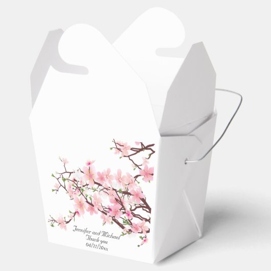 Cherry Blossoms Bruiloft Personaliseren Dank u Bedankdoosjes (Geopend)