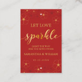 Cherry Blossoms Bruiloft Sparkler Label |Aangepast (Voorkant)