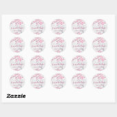 Cherry Blossoms Butterfly's meer Liefde Ronde Sticker (Vel)