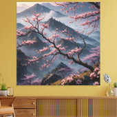 cherry blossoms canvas afdruk (Insitu (Woonkamer))
