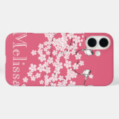 Cherry Blossoms Chickadee Case-Mate iPhone Case (Achterkant (horizontaal))