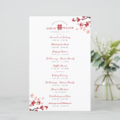 Cherry Blossoms Dubbele Xi Chinees Trouwprogramma (Staand voorkant)