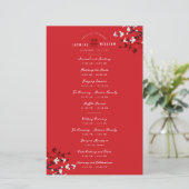 Cherry Blossoms Dubbele Xi Chinees Trouwprogramma (Staand voorkant)