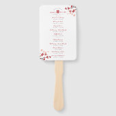 Cherry Blossoms Dubbele Xi Chinees Trouwprogramma Handwaaier (Voorkant)