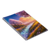 Cherry Blossom's Embrace by the Rive Notitieboek (Rechterzijde)