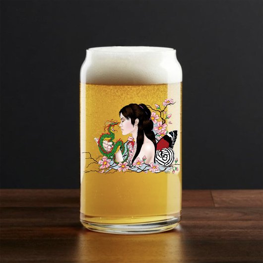 Cherry Blossoms Fairy Dragon Vriendschap Blikvorm Glas