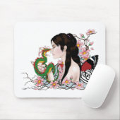 Cherry Blossoms Fairy Dragon Vriendschap Muismat (Met muis)