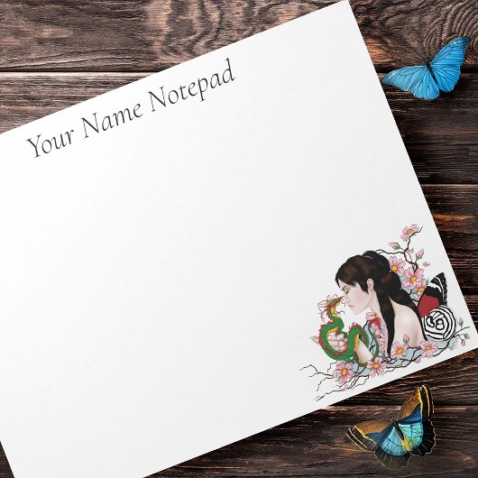 Cherry Blossoms Fairy Dragon Vriendschap Notitieblok