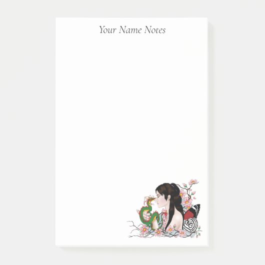 Cherry Blossoms Fairy Dragon Vriendschap Post-it® Notes (Voorkant)