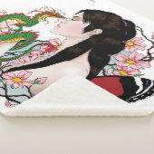 Cherry Blossoms Fairy Dragon Vriendschap Sherpa Deken (3/4)