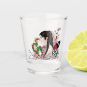 Cherry Blossoms Fairy Dragon Vriendschap Shot Glas (Voorkant)