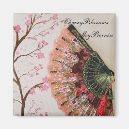 Cherry Blossoms Fan kunst Magneet