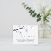 Cherry Blossoms Floral Baby shower Display Shower Informatiekaartje (Staand voorkant)