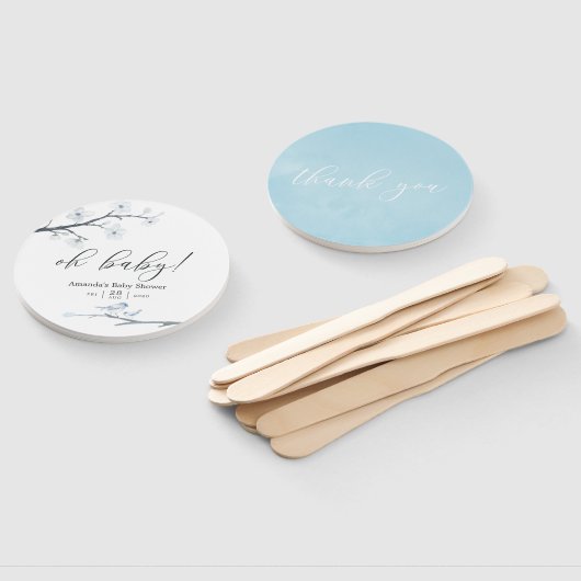 Cherry Blossoms Floral Baby shower Handwaaier (Niet-gemonteerd)