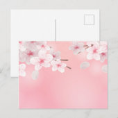 Cherry Blossoms Floral Background Flower Briefkaart (Voorkant / Achterkant)