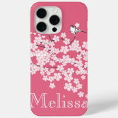 Cherry Blossoms Gepersonaliseerde iPhone case (Achterkant)