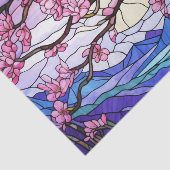 Cherry Blossoms Glas in lood Effect Decoupage Tissuepapier (Detail)