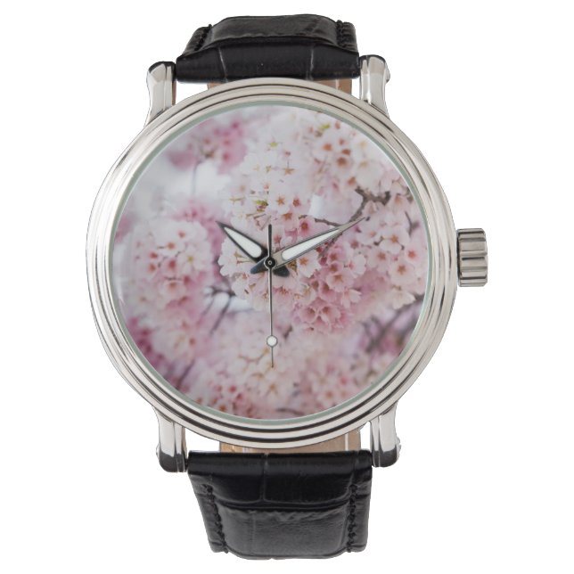 Cherry Blossoms Horloge (Voorkant)