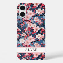 Cherry Blossoms Japanese Sakura Monogrammed