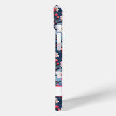 Cherry Blossoms Japanese Sakura Monogrammed Case-Mate iPhone Case (Achterkant / Links)