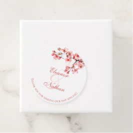 Cherry Blossoms lente bruiloft Bedankjes Labels