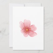 Cherry Blossoms Mand Babymoon Wishing Well Kaart (Achterkant)