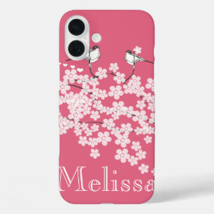 Cherry Blossoms Mees iPhone 16 Plus Hoesje