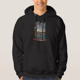 Cherry Blossoms Painted Hooded Sweatshirt
